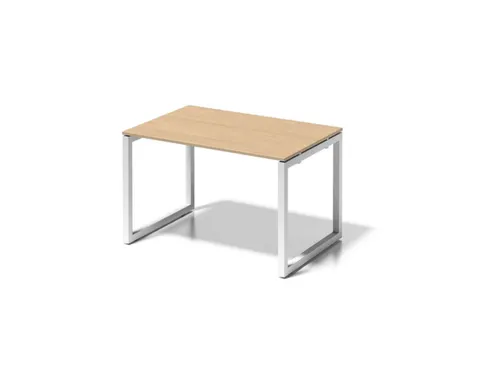 bureau,HxBxD 740x1200x800mm,blad esdoorn,sledeframe verkeerswit