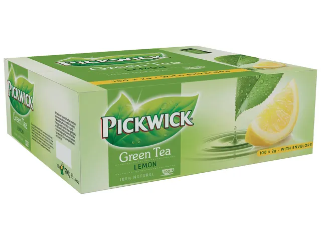 Groene Thee Pickwick green original lemon 100x2gr