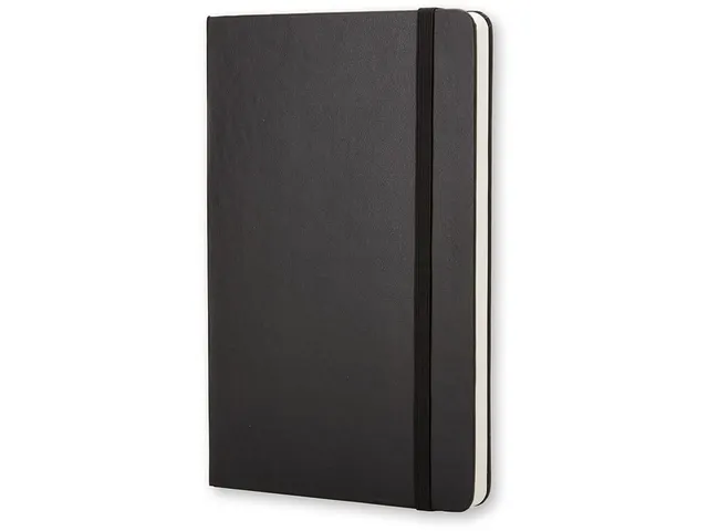 Notitieboek Moleskine pocket 90x140mm blanco hard cover zwart