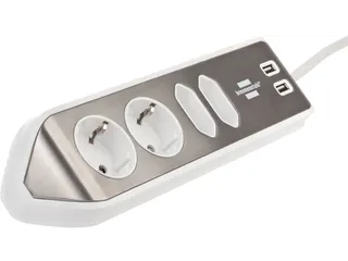Stekkerdoos Brennenstuhl bureau Estilo 4 voudig inclusief 2 USB 2 m - 5