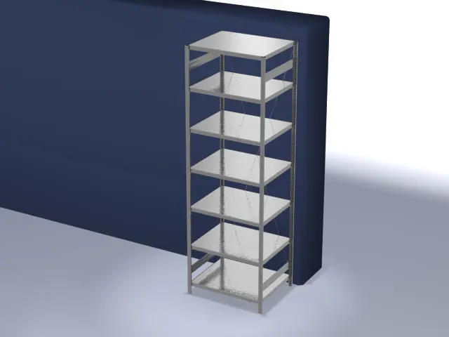systeemstelling,grondveld,HxBxD 3000x1060x835mm,vakl. 130kg