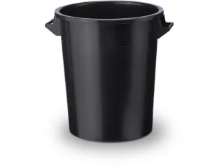 ton,HxØ 570x480mm,75l,HDPE,zwart - 2