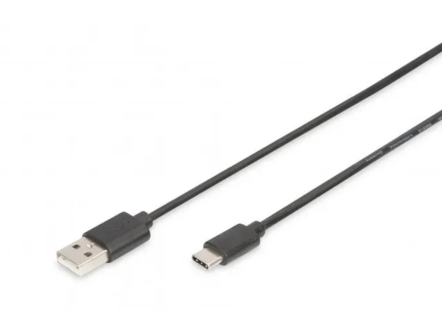 USB Type-C-aansluitkabel type C naar A 1,8m 3A 480MB 2.0 Zwart
