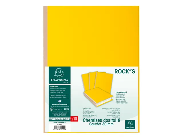 Map linnen rug ROCK"S 320 Gram Geel 10 Stuks