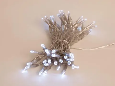 OUTLET Showlight - 5 M - 40 Leds - Wit - Transparante Kabel - Dubbele