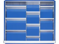 Indelingsset,M. Rasterprofiel,2Lengteverdeler/9Scheidingsplaten