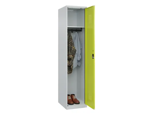 locker,HxBxD 1850x400x500mm,1vak,vak B 400mm,cil.-slot,staand op vloer