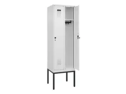 locker,HxBxD 2120x600x500mm,2vak,vak B 300mm,draaigrendel