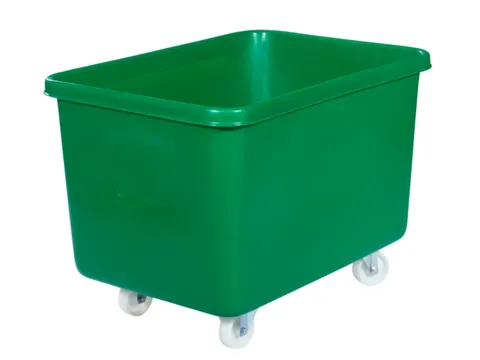 Verrijdbare Rechthoekige Bak 340 Liter Hxbxd 711X991X686Mm Pe Groen