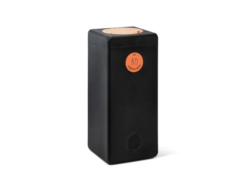 Afvalbak 90 liter EarthBin zwart oranje