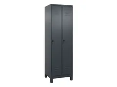 locker,HxBxD 1950x600x500mm,2vak,vak B 300mm,draaigrendel,voeten