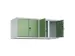 opzetkast,v. locker voor scheiding van kleding,4vak.,vak B 300mm