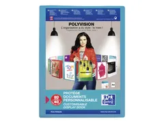Showalbum Oxford Polyvision A4 40 Tassen PP blauw