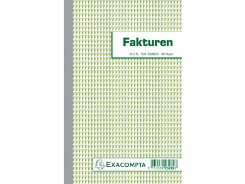 Exacompta Facturen, Ft 21 X 13,5 Cm, Dupli, Verticaal, Nederlandstalig