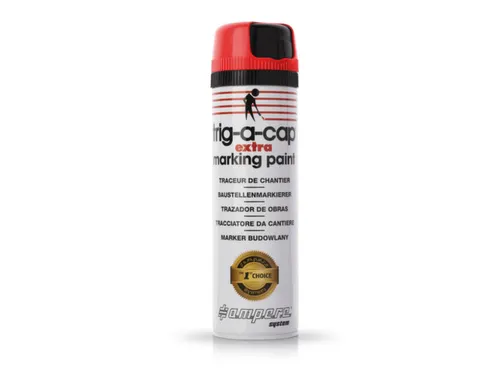 Markeerspray Voor Bouwplaatsen Rood Fluorescerend 500Ml