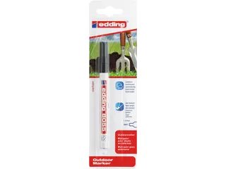 Viltstift edding 8055 outdoor 1-2mm zwart blister à 1 stuk - 2
