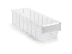 Transparante Assortimentsdoos Hxbxd 100x132x400mm Polystyreen