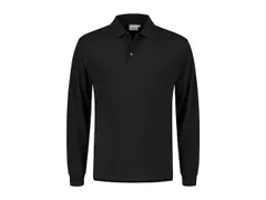 Poloshirt Matt Zwart Lange Mouwen Maat ES