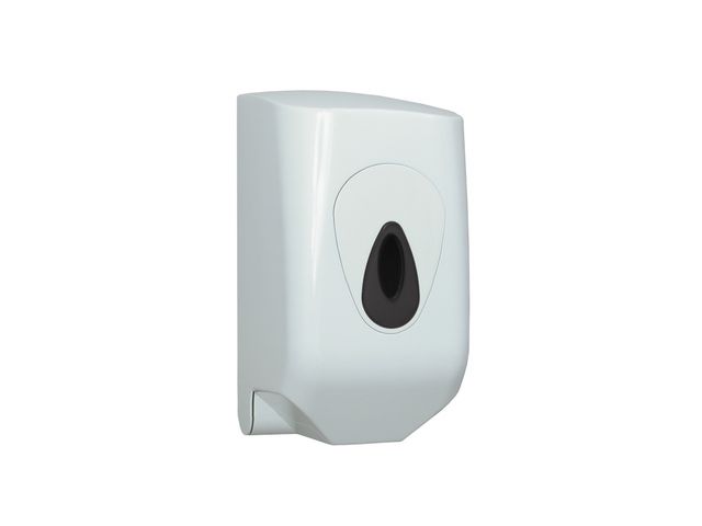 Poetsroldispenser Centerfeed Mini Kunststof Wit | PoetsrollenShop.nl