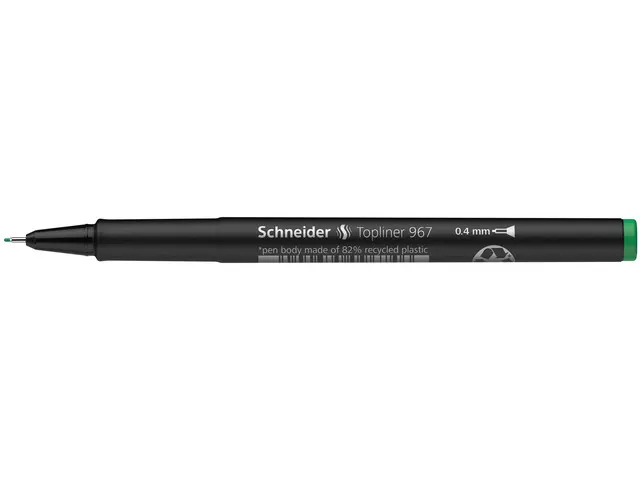 Fineliner Schneider Topliner 967 0,4 mm groen