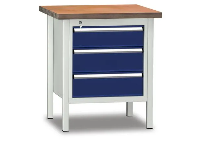 Werkbank 840x750x700mm 1lade 150mm 2laden 175mm Ral7035/ral5010
