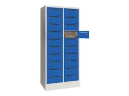 Postsorteerkast 1850x830x500mm 2x10 Vakken Ral7035 Front Ral5010