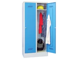 locker,HxBxD 1850x800x500mm,2vak,vak B 400mm,RAL7035,front RAL7035