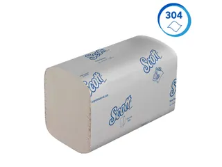 Handdoek Scott i-vouw 1-laags 21x20cm wit 15x304stuks 6689 - 4
