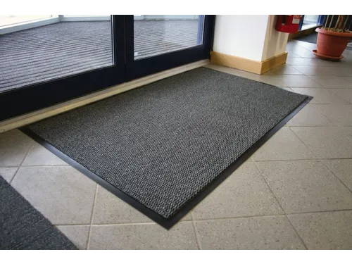 schoonloopmat,HxLxB 7x1800x1200mm,zwart/staal