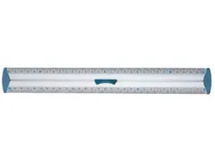 lat Aluminium, dubbele graduatie, 30 cm