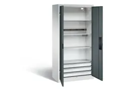 acculaadkast 1950x930x500mm 5stekkerdozen 230V cil.-slot front RAL7016