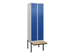 Dubbeldekse dekenkist,HxBxD 2120x600x815mm,2x2vak.,vak B 300mm