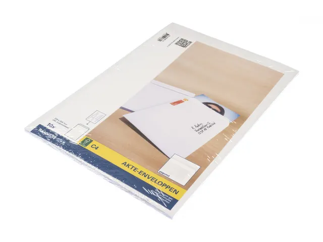Akte envelop Raadhuis 229x324mm C4 wit gegomd krimp a 10 stuks