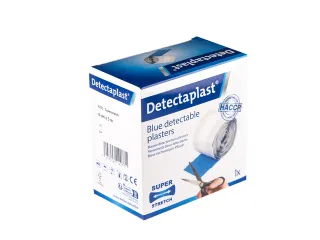 Elastische blauwe textielpleister Detectaplast 6cmx5m - 4