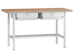 Werkbank 840x1500x700mm 2laden 150mm Frame Ral5010 Front Ral5010
