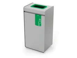 DURASORT Afvalbak sorteerunit 55L voor Glas Grijs Groen