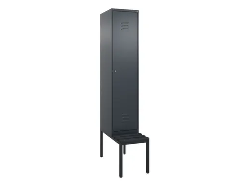 locker voor scheiding van kleding,HxBxD 2120x400x815mm,1vak