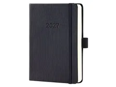 Dagagenda Conceptum A6 2027 (NL/FR/EN/DU) zwart Hardcover