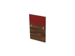 baliepaneel v. bureau aanbouw rechts NP-tiepolo nut BN4011-rood 800mm