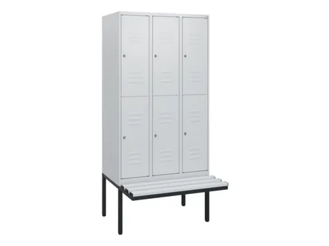 Dubbeldekse dekenkist,HxBxD 1950x900x815mm,3x2vak.,vak B 300mm