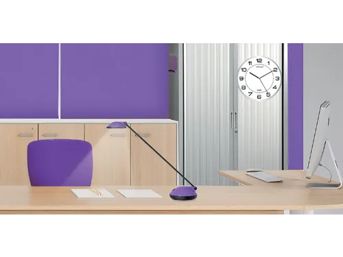 Wandklok Unilux Magnet Ø30,5cm lichtgrijs/wit cijfers