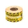 Verpakkingsetiketten 46x125mm Op Rol Zwart Geel Fragile 250 Stuks