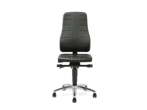 Werkstoel Ergoplus 40 Kunstleer Esd 450-600mmx460x410-470mm Wielen