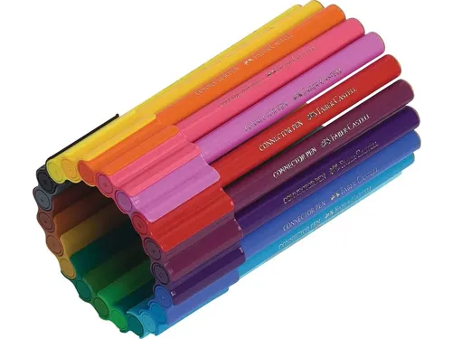 Kleurstiften Faber-Castell Connector assorti koffer à 60 stuks