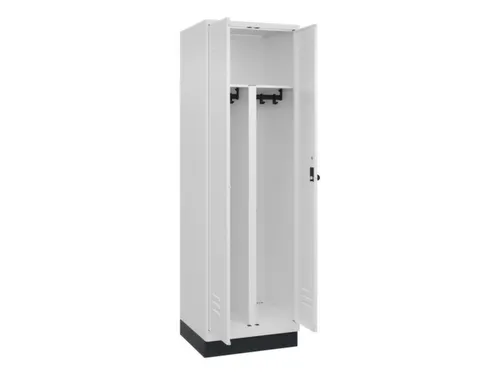 PBM-locker,HxBxD 1950x600x500mm,2vak,vak B 300mm,draaigrendel