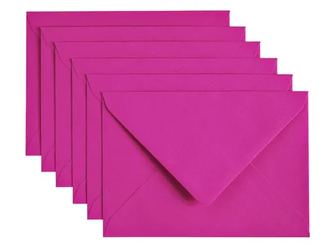 Envelop Papicolor C6 114x162mm Felroze Gegomd