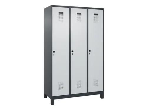 locker voor scheiding van kleding,HxBxD 1950x1200x500mm,3vak