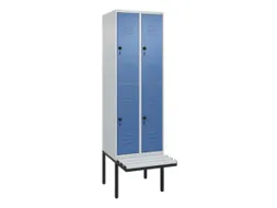 Dubbeldekse dekenkist,HxBxD 2120x600x815mm,2x2vak.,vak B 300mm