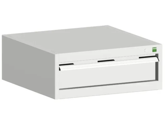 ladekast HxBxD 250x650x650mm 1lade RAL7035 front RAL7035