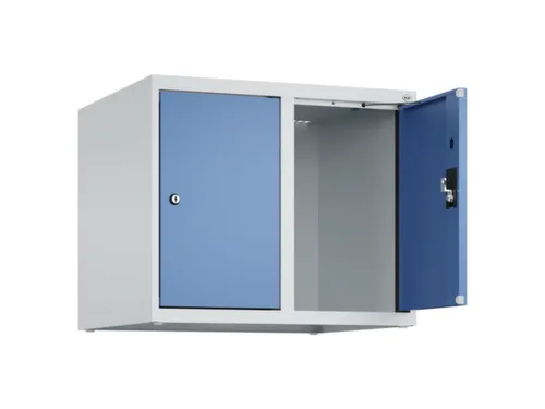 opzetkast,v. locker,2vak.,vak B 300mm,HxBxD 500x600x500mm,cilinderslot